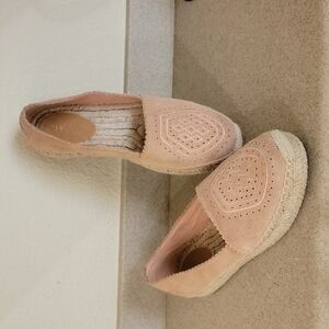 UGGS HEIDI PERF FLATS - SOFT PEACH/PINK SUEDE